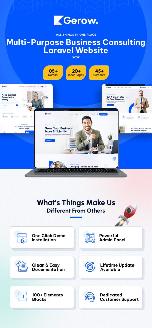 Gerow - Business Consulting Laravel Script